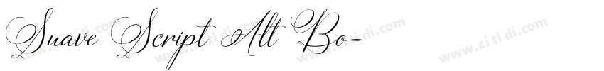 Suave Script Alt Bo字体转换
